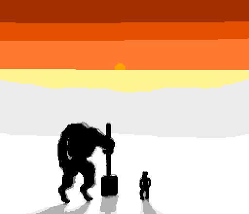 April 15 - shovel mech pixel art
